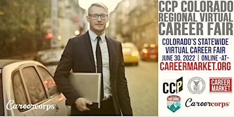 CCP June 30, 2022 | Colorado Regional Virtual Career Fair boletos