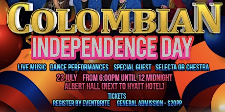 Colombian Independence Day 2022 tickets
