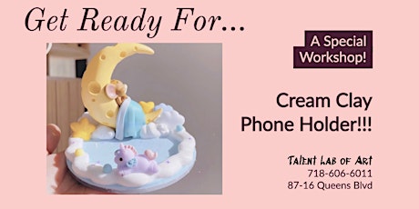 Cream Clay Phone Holder Workshop