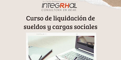 Imagen principal de Curso de Liquidación de sueldos y Cargas sociales online via zoom