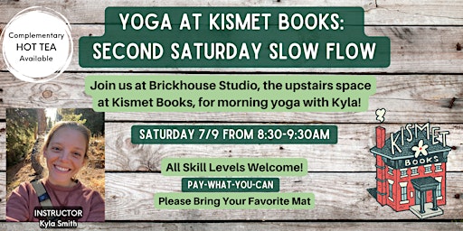 Yoga at Kismet Books: Second Saturday Slow Flow