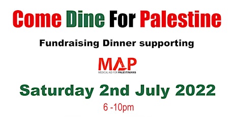 Come Dine for Palestine tickets