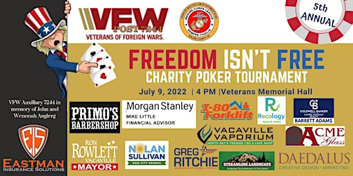 2022 Vacaville VFW & Solano Marine Corps League  Charity Poker Tournament