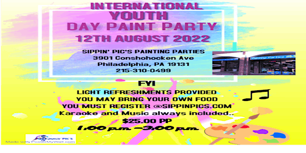 INTERNATIONAL YOUTH DAY PAINT PARTY