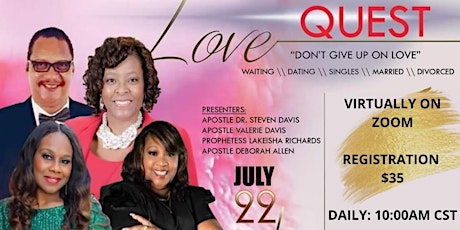 Love Quest (Don't Give Up On Love) Virtual Conference billets