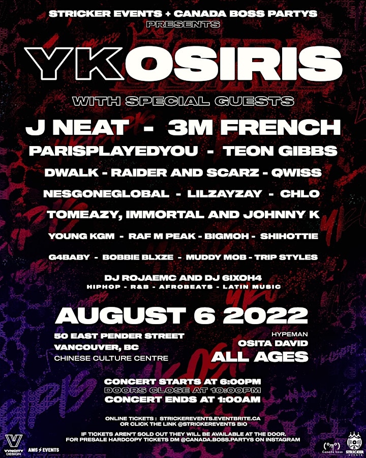 YK Osiris, 3M french and J Neat plus more ( Summer turn up!) image