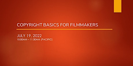 Copyright Basics for Filmmakers tickets