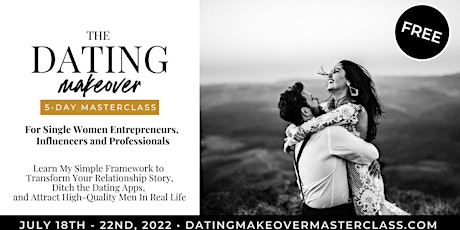 The Free 5-Day Dating Makeover Masterclass bilhetes