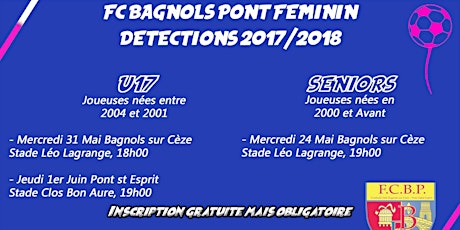 Image principale de Détection SENIORS FÉMININES FCBP