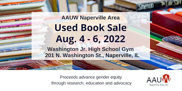 AAUW Naperville Area Used Book & Media Sale -- First Look