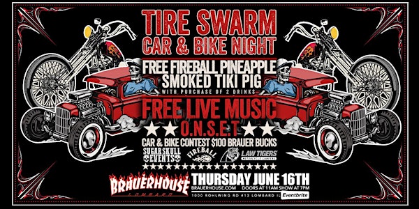 Tire Swarm & Bike Night with ONSET
