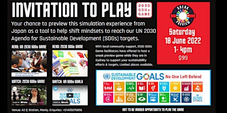 2030 SDGs Game in Sydney