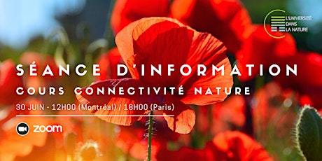 Séance d'Information | Cours Connectivité Nature tickets