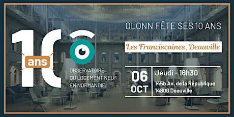 Conférence de 6 octobre 2022 - 10 ans d'OLONN billets