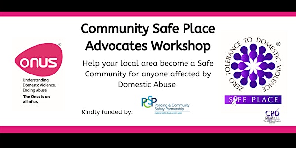 Community Safe Place Advocates Workshop - Mid & East Antrim