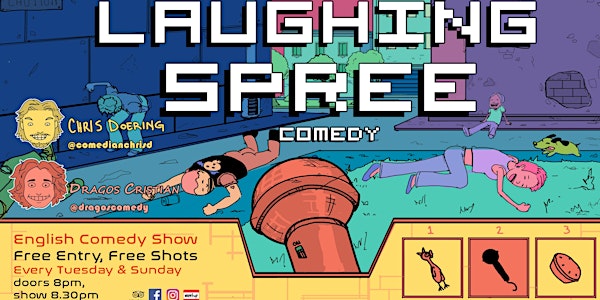 Laughing Spree: English Comedy on a BOAT (FREE SHOTS) 26.06.