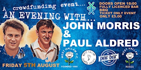 An Evening With John Morris & Paul Aldred tickets
