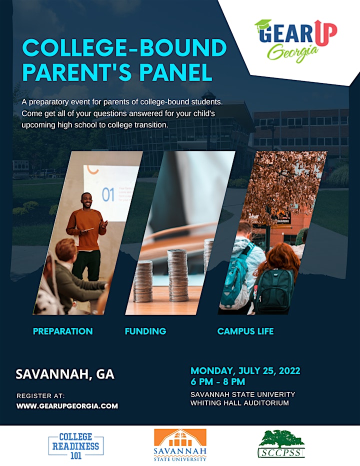 Savannah GEAR UP Georgia College Bound Parent's Panel image