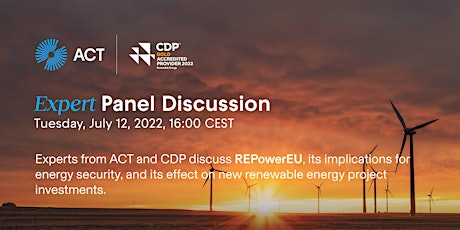 ACT and CDP on REPowerEU and investment in new renewable energy projects Tickets