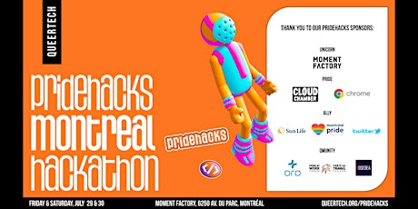 PrideHacks 2022 Montreal - Technology for a Stronger Community tickets