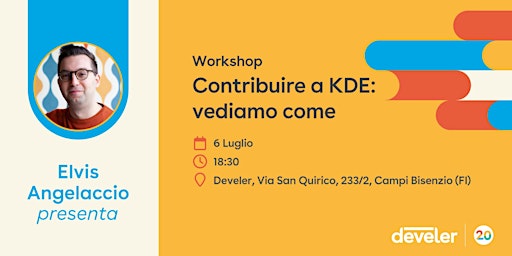 Contribuire a KDE: vediamo come | Workshop