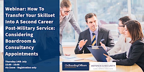 How To Transfer Your Skillset Into A Second Career Post-Military Service tickets