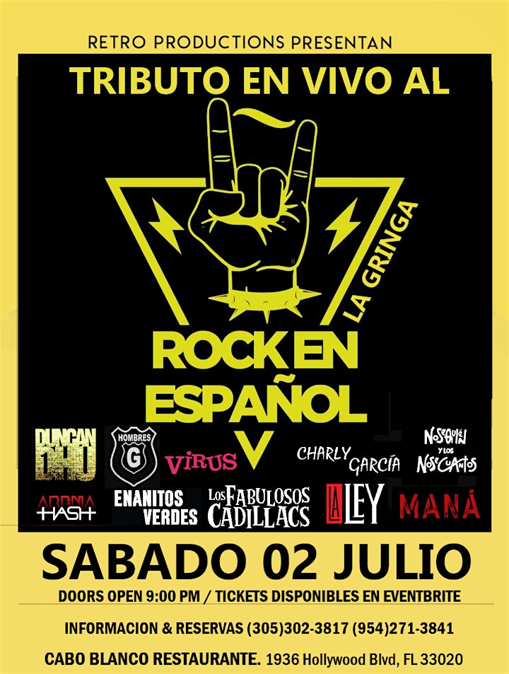 Tributo al Rock en Español - Solo exitos by La Gringa image