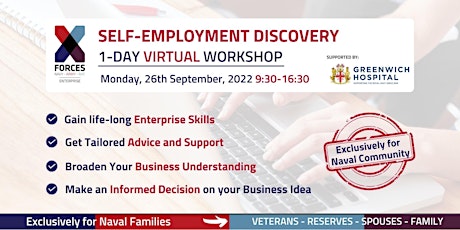 Naval Community: Self Employment Discovery Virtual Workshop tickets