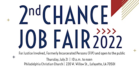 2nd Chance Job Fair 2022 tickets