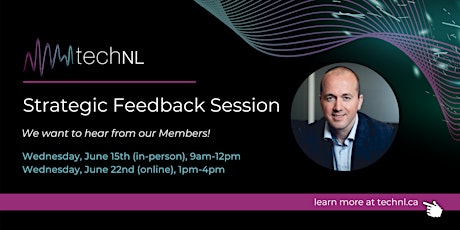 techNL Member Feedback Session (In-Person)