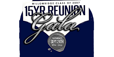 Sept 24th | THE WHS 2007 15 YR REUNION GALA "DINNER & PARTY EXPERIENCE" tickets