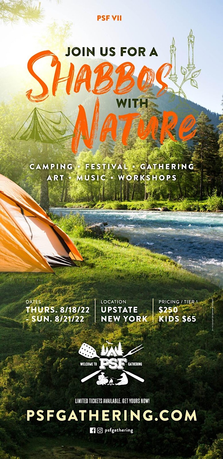 PSF-7: Shabbos with Nature. Camping - Gathering - Festival image