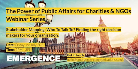 The Power of Public Affairs for Charities & NGOs - Webinar Series tickets