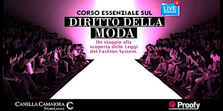 Corso Essenziale sul Diritto della Moda [Webinar Live!] tickets