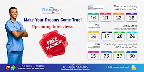 Great Opportunity For Nurses to the UK - Upcoming Interviews - Apply Now