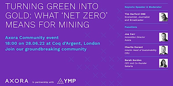 Turning green into gold: what 'net zero' means for mining
