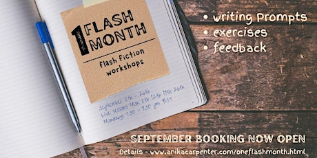 1 Flash Month - Flash Fiction Workshop primary image