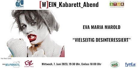 Hauptbild für ÖJW [W]EIN_Kabarett_Abend - Eva Maria Marold