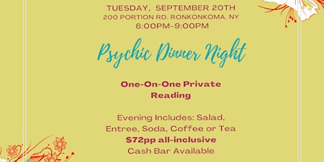 Psychic Dinner Night At Old City Public House tickets