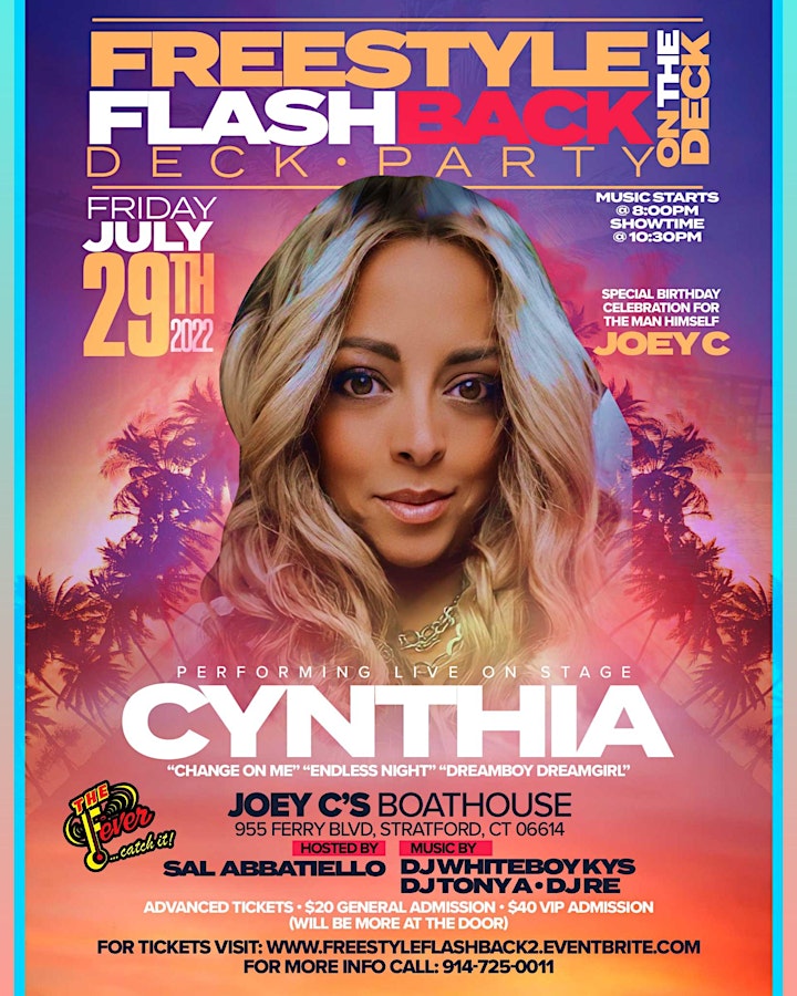 Freestyle Flashback Deck Party Pt.2 W/ Cynthia Performing LIVE image