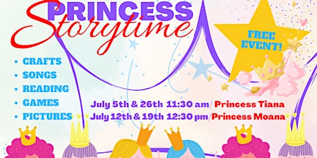 Princess Storytime with Moana tickets