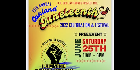 The Oakland 15th Annual Juneteenth Celebration & Festival tickets