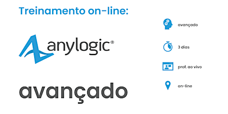 Treinamento on-line: AnyLogic Avançado - 12 a 14 de setembro de 2022