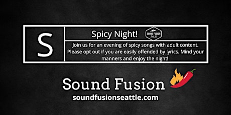 Sound Fusion 7/03/22 - Spicy Night tickets
