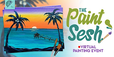 Online Painting Class – “Beach Pier” (Virtual Paint at Home Event)