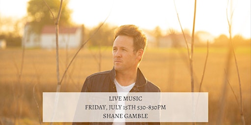 Live Music by Shane Gamble at Lost Barrel Brewing July 15th