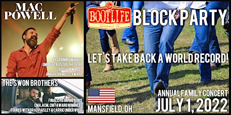 MAC POWELL Live in Concert at The Boot Life® Block Party tickets