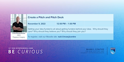 Create a Pitch and Pitch Deck