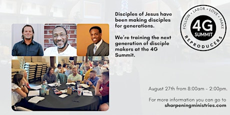 4G Reproducers Summit: A Disciple Making Conference tickets