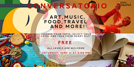 Free Online Spanish Conversation Session: Art, history, food and more! tickets